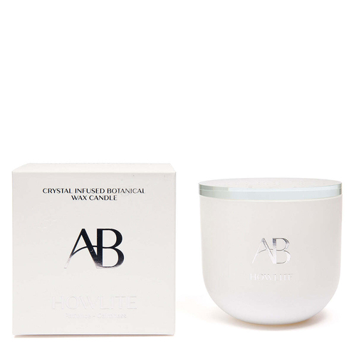 Aromabotanical Howlite Crystal Infused 340g Scented Wax Candle