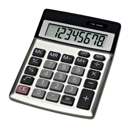 Jastek Compact Desktop 8 Digit Math Calculator Metal