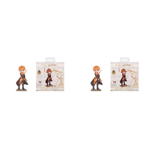 2PK Ugears Wooden Coloring Model 3D Puzzle 7.7x15.2cm - Ronald Weasley 6y+