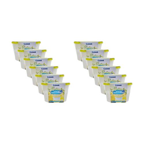 12PK Cleana Interior Dehumidifier Anti-Mould 500ml Lavender/Lemon/Ocean Assorted