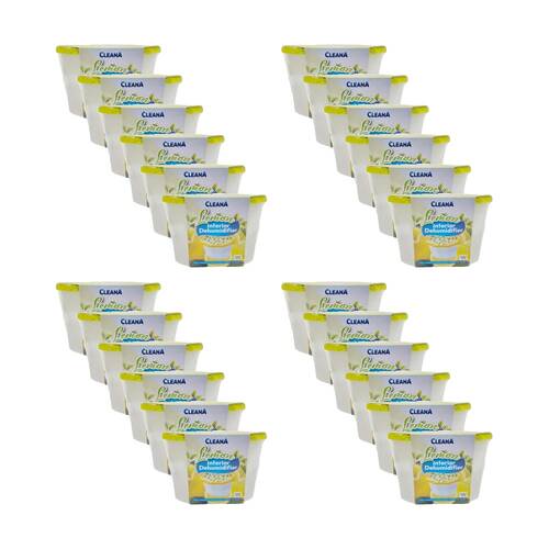 24PK Cleana Interior Dehumidifier Anti-Mould 500ml Lavender/Lemon/Ocean Assorted
