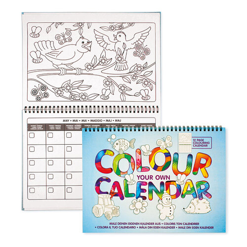 Xmas 7124 Colour Your Own Calendar 30cm