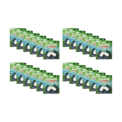 24x 2pc Cleana Toilet Bowl Cleaning Cubes Odor Remover 50g Ocean/Pine Assorted
