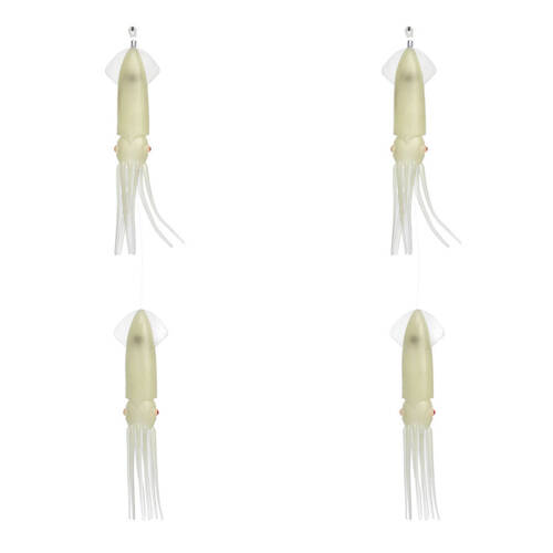 2PK Sea Pro 2 Squid Daisy Chain Offshore Trolling Lure 25.5x12cm - Lumo