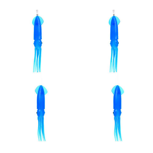 2PK Sea Pro 2 Squid Daisy Chain Offshore Trolling Lure 25.5x12cm - Blue
