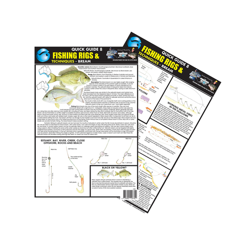 AFN A4 Quick Guide 8 Bream Fishing Tips Handy Manual