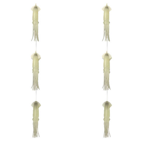 2PK Sea Pro 3 Squid Daisy Chain Offshore Trolling Lure 25.5x11cm - Lumo