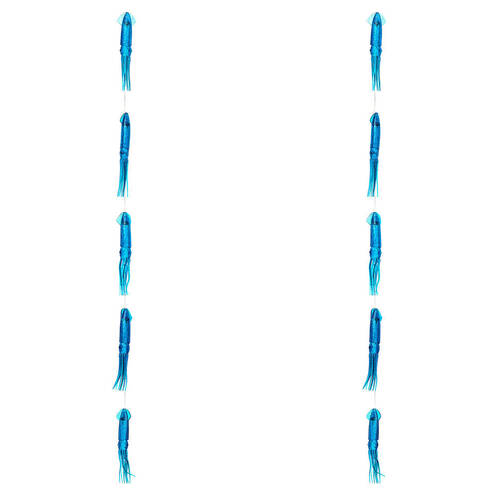 2PK Sea Pro 5 Squid Daisy Chain Offshore Trolling Lure 25.5x14cm - Blue