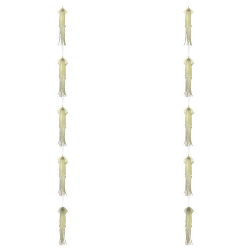 2PK Sea Pro 5 Squid Daisy Chain Offshore Trolling Lure 25.5x14cm - Lumo