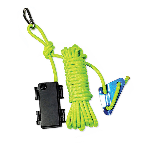 Camp Pro Polyester 5M Bright Rope w/ Battery Box & Adjuster - Green