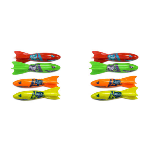 2x 4pc Wahu Dash Divers Beach/Pool Swimming Dive Toys Kids/Children 6y+