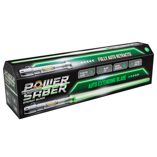 Goliath Power Saber Energy Blade Light-Up Sword Toy 90cm - Green 6y+