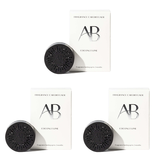 3PK Aromabotanical Car Diffuser Air Freshener - Coconut Lime