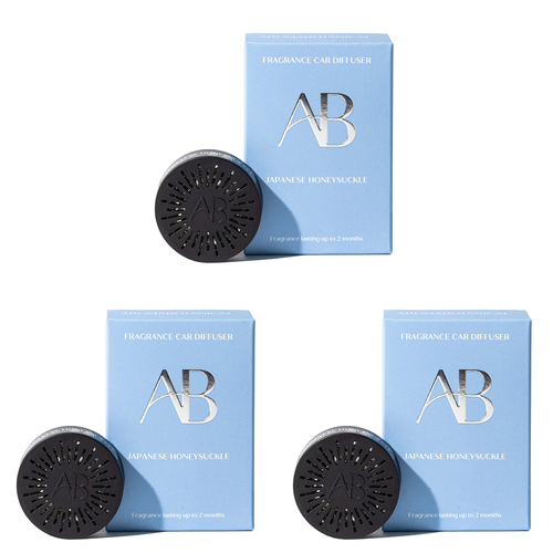 3PK Aromabotanical Car Diffuser Air Freshener - Japanese Honeysuckle