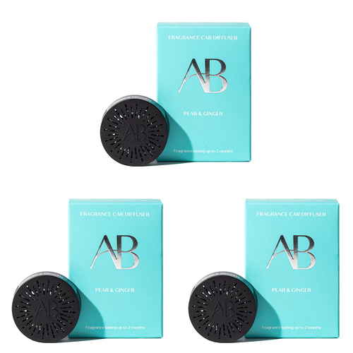3PK Aromabotanical Car Diffuser Air Freshener - Pear & Ginger