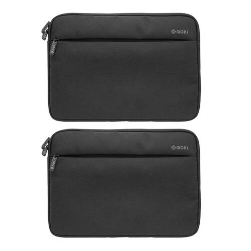 2PK Moki Transporter Sleeve Black Fits up to 13.3" Laptop
