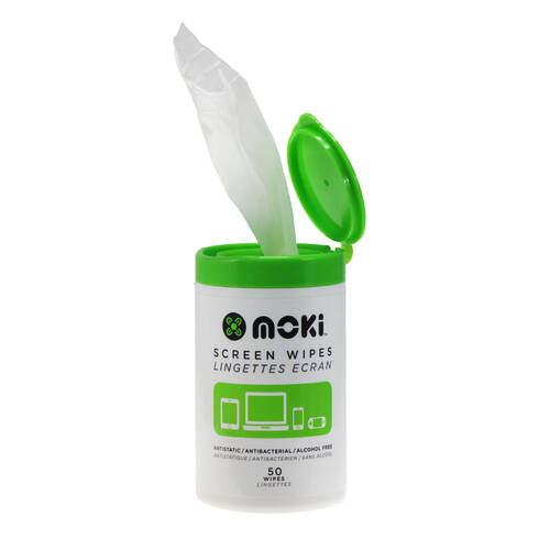 50pc Moki Screen Wipes Bottle