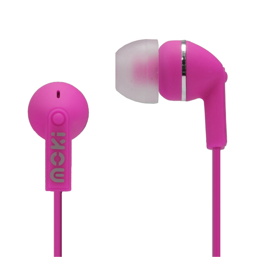 Moki Dots Noise Isolation Earbuds - PINK