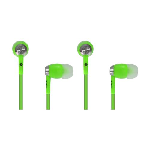 2PK Moki Lightweight 3.5mm Wired Hyperbuds Earphones 95dB 120cm Green