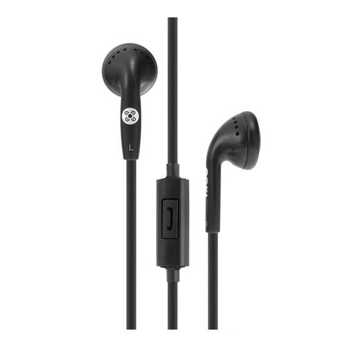 Moki Stereo In-Line Mic & Control Earphones - Black