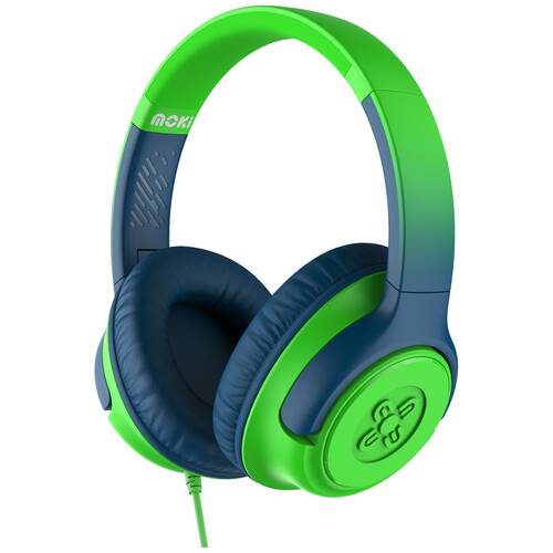 Moki Mixi USB-C Connect Wired Volume Limited Over Ear Kids Headphones Green