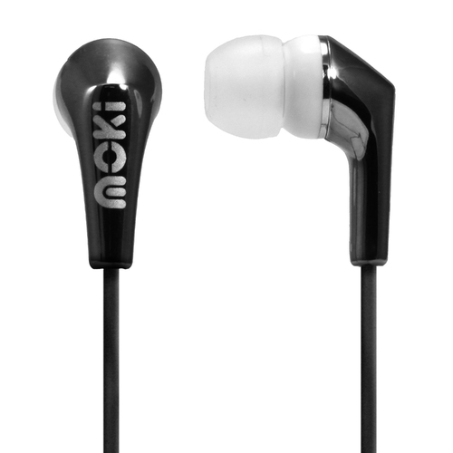 Moki Metallics Earphone - BLACK 