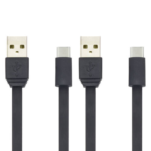 2PK Moki Type C USB Cable 90cm/3ft - Black