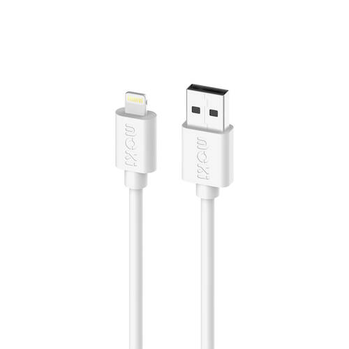 Moki USB-A to MFi Certified Lightning SynCharge Cable 1M Classic White
