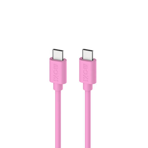 Moki USB-C to USB-C SynCharge Cable 1M iPhone/Android Soft Pink
