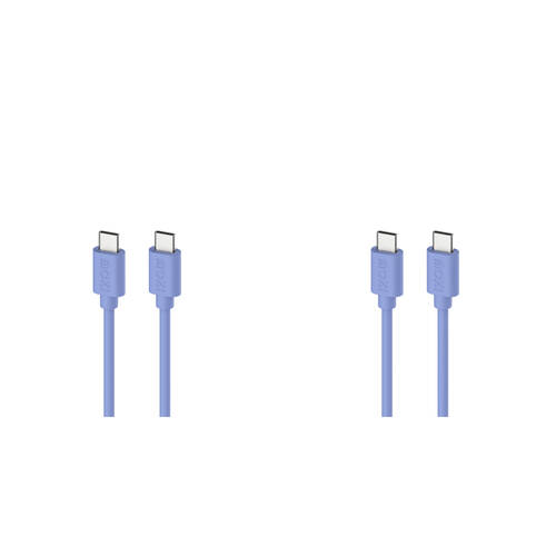 2PK Moki USB-C to USB-C SynCharge Cable 1M iPhone/Android Ultra Blue