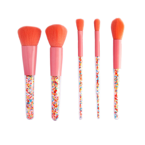 5pc Oh Flossy Sprinkle Makeup/Cosmetic Brush Set 3y+