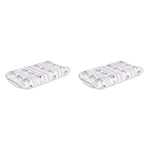 2PK The Peanutshell Boho Baby/Infant Change Pad Cover 81x40cm