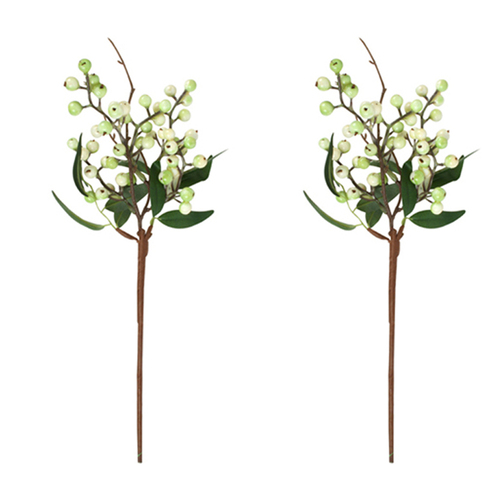 2PK Maine & Crawford 38cm Faux Jacklyn Berry Bunch Artificial Flower