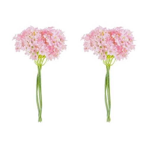 2PK Maine & Crawford 33cm Faux Jana Lilac Bunch Artificial Flower - Pink