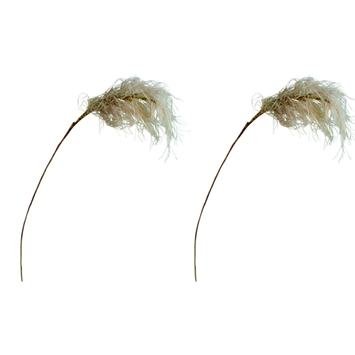 2PK Maine & Crawford 85cm Reed Spray Artificial/Fake Plant - White