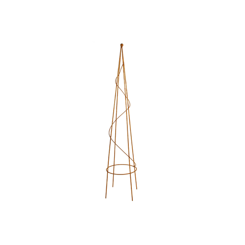 Maine & Crawford Yamba 90x24cm Outdoor Cone Trellis Cast Iron - Rusted