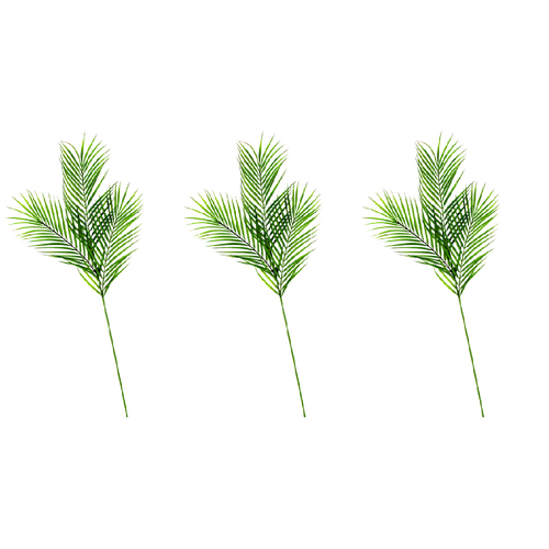 3PK Maine & Crawford 90cm Areca Palm Stem Artificial Plant - Green