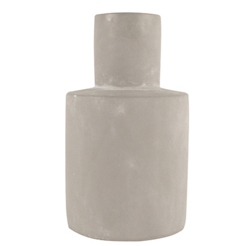 Maine & Crawford Antonio 20.5x12cm Concrete Vase Decor - Grey