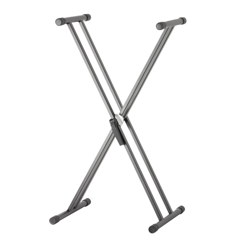 Adam Hall SKS03 Double Braced 100cm Steel X-Frame Stand For Keyboard Black
