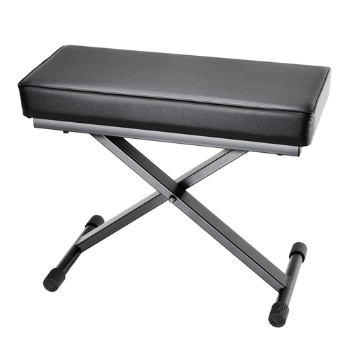 Adam Hall SKT17 Folding Keyboard Bench w/ Extra Thick Padding - Black