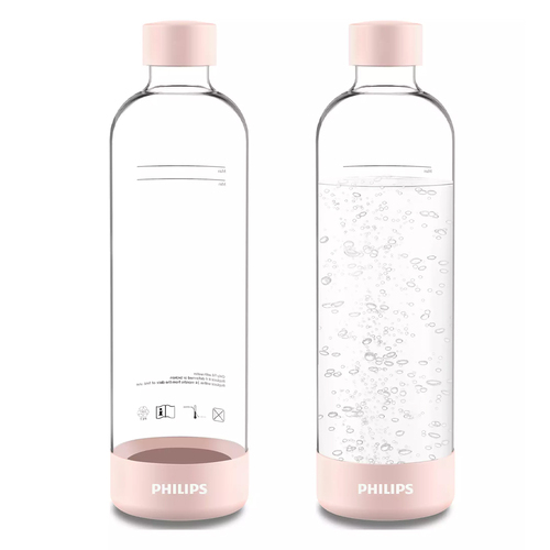 2PK Philips 1L Soda Maker Carbonating Bottle Pink