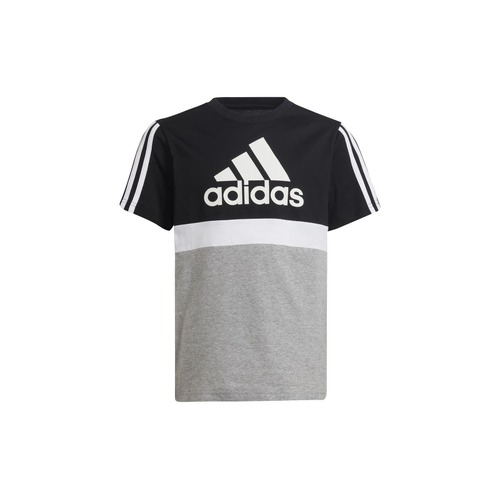 Adidas Boys Colorblock T-Shirt Kids Tee Size 11-12Y Black/Grey/White -  Online | KG Electronic