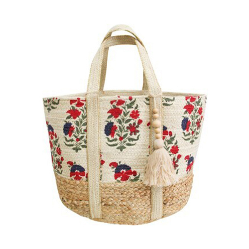 LVD Thea Jute 50cm Shopper Bag Ladies/Women's Handbag w/ Handle
