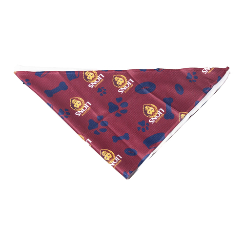 AFL Brisbane Lions Pet Dog Bandana Neckerchief Accessory S