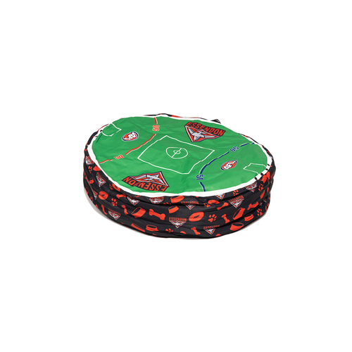 AFL Essendon Bombers 70x60cm Round Pet Dog Lounge Bed