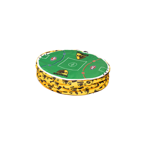 AFL Hawthorn Hawks 70x60cm Round Pet Dog Lounge Bed