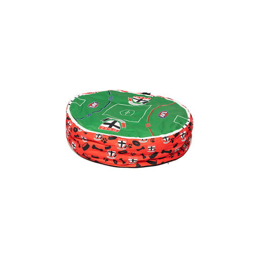 AFL St Kilda Saints 70x60cm Round Pet Dog Lounge Bed