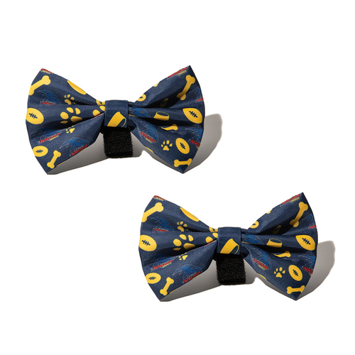 2PK AFL Adelaide Crows Pet Dog Neck Bowtie Accessory One Size