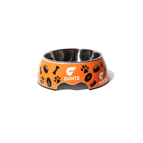 AFL Gws Giants Pet Pet Dog Water Drinking Food Bowl