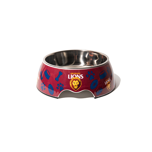 AFL Brisbane Lions Pet Pet Dog Water Drinking Food Bowl